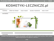 Tablet Screenshot of kosmetyki-lecznicze.pl
